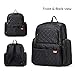 SoHo Manhattan Diaper Backpack Bag 5pc, Black