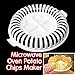 Whitelotous Potato Chips Baking Tray Microwave Oven Fat Free Potato Chips Maker Home Baking Tool