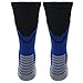 adidas Traxion Impact Football/Baseball Crew Socks, Bold Blue/Black/Light Onix, Large