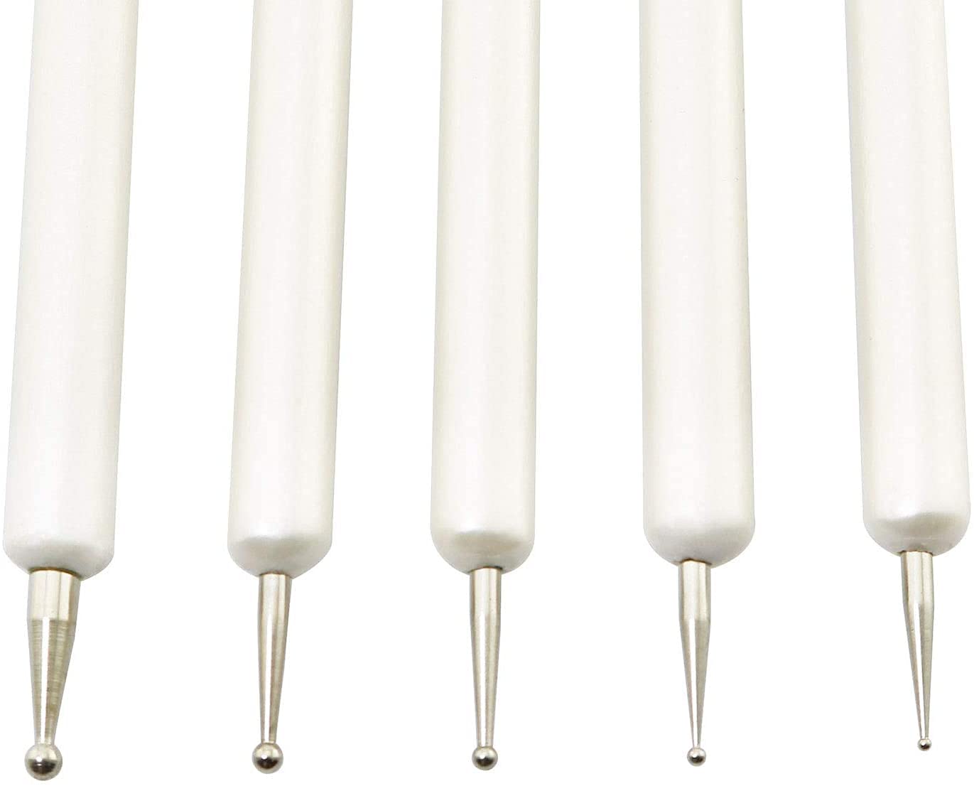 Longdex Embossing Stylus Set 5PCS 5 Size Double End Tracing Dotting Tool Stylus for Carbon Transfer Paper Mandala Rock Painting Pottery Clay Craft Embossing Art Nail Art