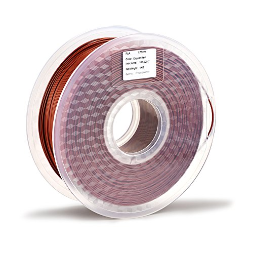 Tidy cable transparent tray PLA 1.75mm Printing Filament 1KG NO Jamming for printer unattend (PLA 1.75mm, Red copper) - Thumbnail 2