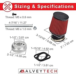 AlveyTech High Performance Air Filter Intake Kit
