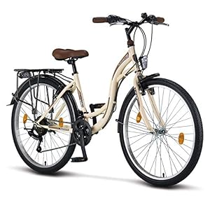 Licorne Bike Stella Premium City Bike in 24.26 and 28 Inch – Bicycle for Girls, Boys, Men and Women – 21 Speed Gear…