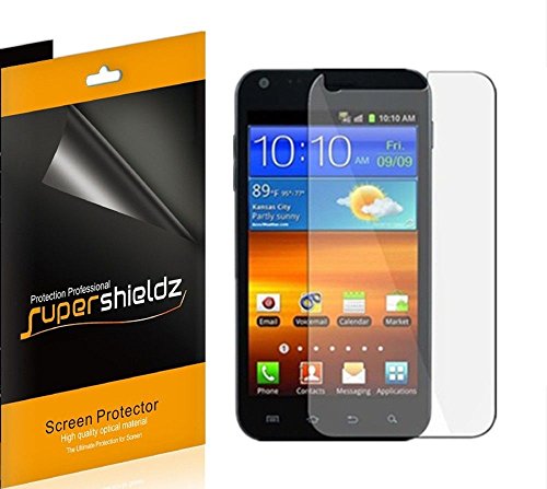 [6-Pack] Supershieldz- High Definition Clear Screen Protector For Samsung Galaxy S2 (Sprint, Boost Mobile, Virgin Mobile, US Cellular, BlueGrass Cellular) + Lifetime Replacements Warranty [6-PACK]