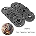 KINGSO 10 Pack 3/4'' Black Malleable Iron Floor Flange Pipe Fittings, Perfect for Industrial Pipe Furniture and DIY Decor (3/4“) (3/4'' Flange)