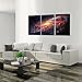 KREATIVE ARTS - Space and Universe Stretched Canvas Print - Space Landscape Paintings Wall Art Decor Universe Galaxy Stars 3 Piece Picture Print on Canvas for Modern Home Decoration Ready to Hang