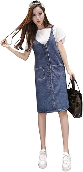 overall skirt dress plus size