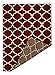 Sweet Home Stores Clifton Collection Red Moroccan Trellis Design (5' X 7') Area Rug