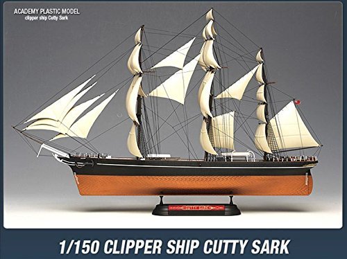1/150 Academy Cutty Sark Clipper Ship Plastic Model Kit 14403 + SuperDaddy Highlighter (Gift) - Thumbnail 4