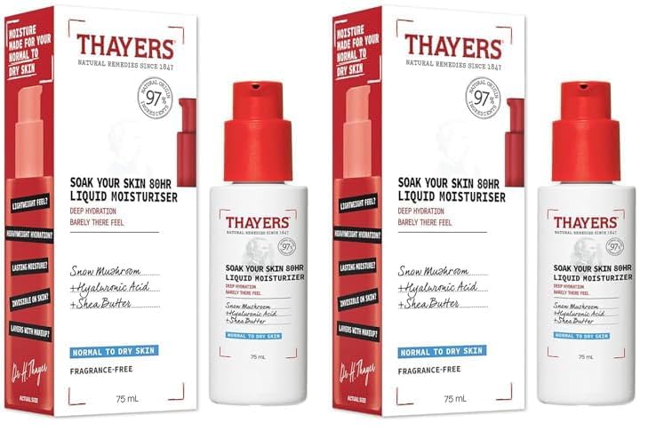 Thayer's Soak Your Skin 80HR Liquid Moisturizer (Packung mit 2)