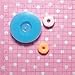 010LBT Kawaii Cute Round Sauce Sweet Chocolate Cream Doughnut Fondant Silicone Mold for Cake Cookie Phone CellPhone Decorating Chocolate Soap Epoxy Clay