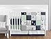Musical Baby Crib Mobile for Navy, Mint and Grey Woodsy Deer Boys Collection