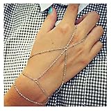 Olbye Finger Ring Bracelet Layering Silver Hand