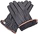 Marino Mens Warm Fashion Leather Gloves, Extreme Cold Weather Waterproof Gloves with Insulation Liner