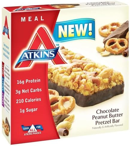 Atkins Advantage Bar - Chocolate Peanut Butter Pretzel - 5 ct - 1.7 oz