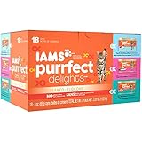 Iams Cat Wet Food, Flaked, Variety Pack - Seafood, 3 Ounce (Pack of 18)