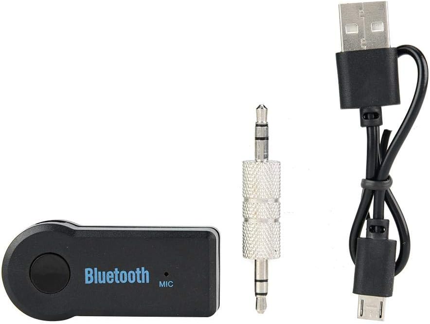 Qii lu Bluetooth Kit,Car Handsfree Bluetooth Kit 3.5mm Wireless Audio Music Receiver Adapter