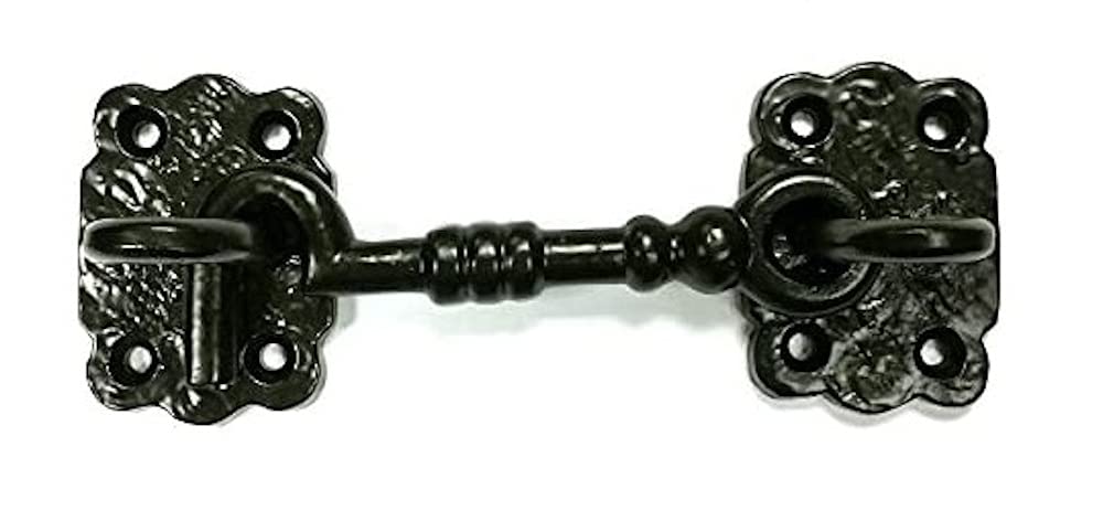 Merriway® BH01580 Cabin Eye Hooks, 100mm (4 inch) - Black Antique