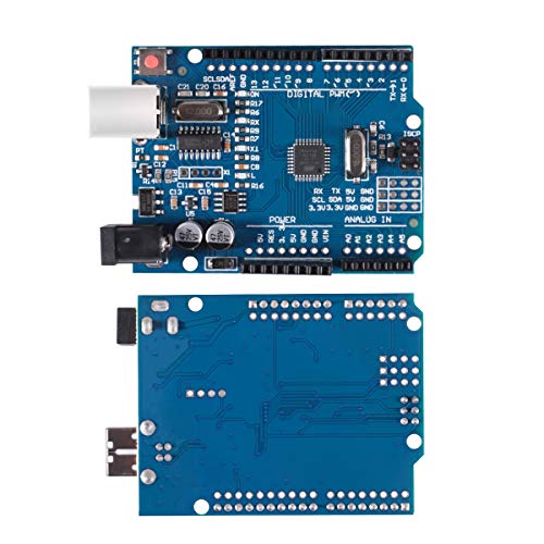 MELIFE UNO R3 ATmega328P Development Board, CH340G Kit Microcontroller with USB Cable for Arduino, ATmega328P