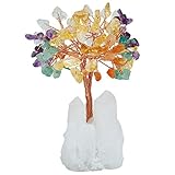 SUNYIK Natural Multicolor Crystal Money Tree,Rock