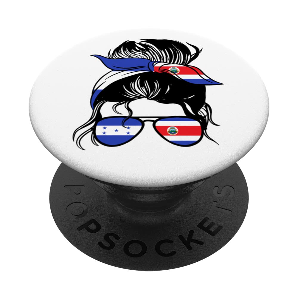Honduras and Costa Rica Mix Half Honduran half Costa Rican PopSockets Swappable PopGrip
