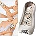 Sminiker Professional 3 in 1 Rechargeable Waterproof Lady Hair Removal Kit ( Bikini Trimmer,Hair Epilator,Callus Remover ) 2 Mode Power Switch Hair Shaver for Arm Underarm Bikini Line & Legs (Gold)