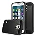 ULAK Galaxy S5 Case, S5 Case, 2in1 Hybrid Dual Layer Slim Protective Case Cover for Samsung Galaxy S5/Galaxy SV/Galaxy S V/Galaxy i9600 2014 (Plastic Hard Shell and Flexible TPU) Black