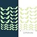47Pcs Halloween Glow in The Dark Window Decals Luminous Stickers Glasses Stickers Bat Wall Stickers Night Glow Decals Halloween Theme Party Decoration