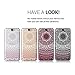 kwmobile Clear Case Compatible with HTC One A9 - Phone Case Soft TPU Cover - Indian Sun Pink/White/Transparent