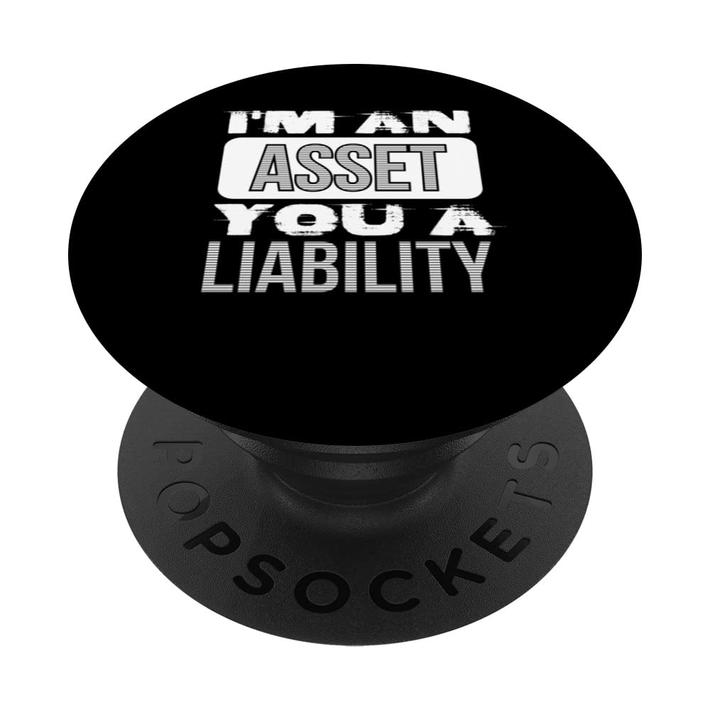 Asset Liability Accountant CPA Controller Bookkeeper Funny PopSockets Swappable PopGrip