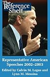 Representative American Speeches 2002-2003, , 0824210247