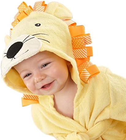 Unisex Baby Bathrobe Cotton Animal Hooded Dressing Gown Sleepwear Homewear for 0-6 Kids Toddler Baby Boys Girls Best Gift
