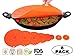 Billam Products 8-Piece Reusable Silicone Suction Lid Set, Sunset Orange
