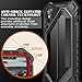 E LV Armor Case for iPhone X Case High Impact Resistant Rugged Armor Hybrid Full Body Protective Case Cover for Apple iPhone X with Magnetic Car Mount [Wireless Charging Not Compatible] (Black)