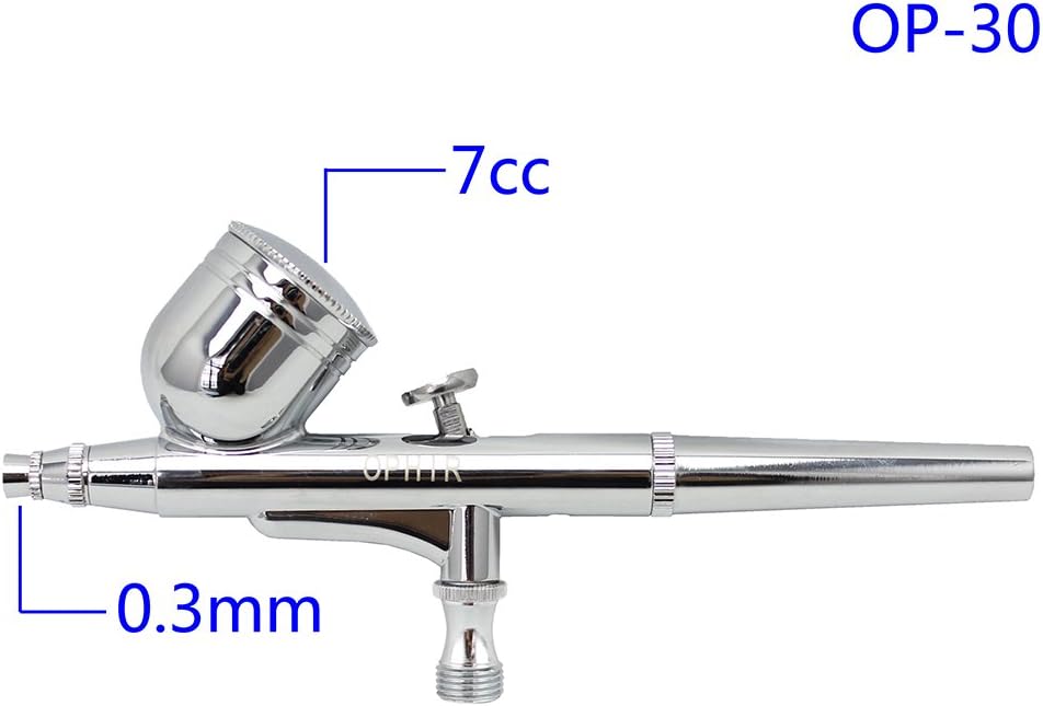 OPHIR 6 PCS Dual-Action Airbrush with 4-Airbrush Holders Set 0.2mm 0.3mm 0.35mm 0.5mm Nozzle Air Brush Spray Paint Guns for Hobby Cake Decoration: Arts, Crafts & Sewing