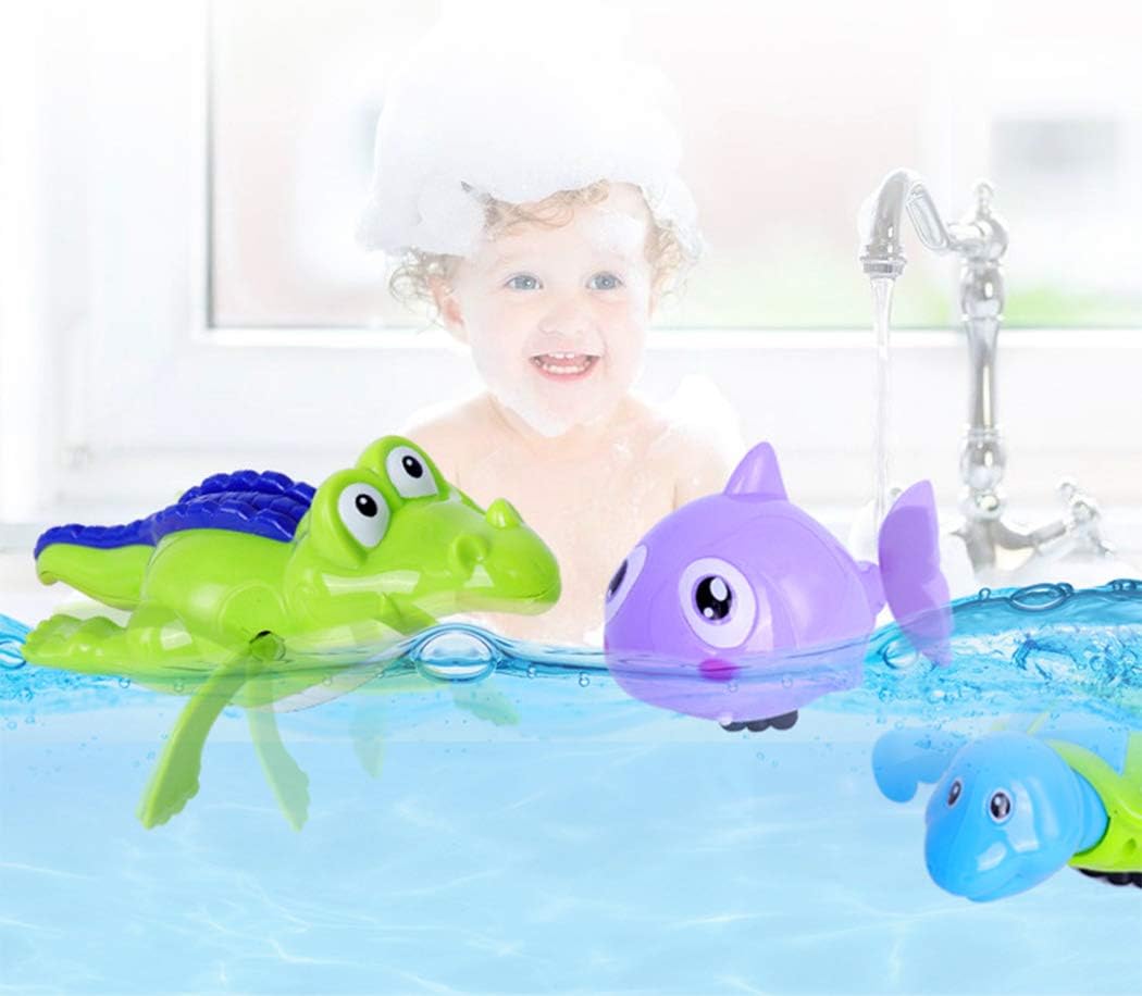 wind up swimming bath toys