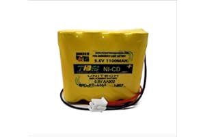 TOP BATTERY SOLUTIONS Replacement for Unitech AA900mAh 9.6V Battery Emergency Light 9.6V 1.1Ah NiCD