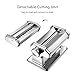 Pasta Machine, iSiLER 150 Roller Pasta Maker, 9 Adjustable Thickness Settings Noodles Maker with Washable Aluminum Alloy Rollers and Cutter,Perfect for Spaghetti, Fettuccini, Lasagna or Dumpling Skins