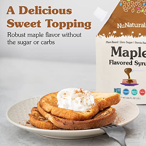 NuNaturals Stevia Syrup, SugarFree Sweetener, PlantBased Sugar