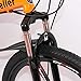 Max4out Mountain Bike Folding Bikes, 6 Spoke 21 Speed Shining SYS Double Disc Brake Suspension Fork Rear Suspension Anti-Slip (Orange, 26 in)thumb 4