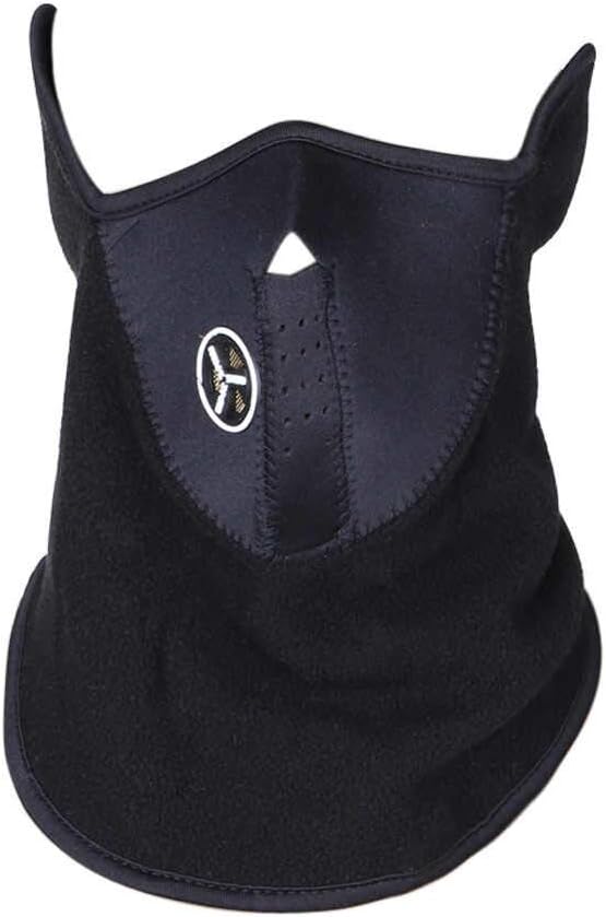 Skyfish® Windproof Half Face Mask Ski Mask, Neck Warm Cold Winter Thermal Mask for Motorcycles, Bicycle, Skiing, Running, Mountain Climbing (Black)