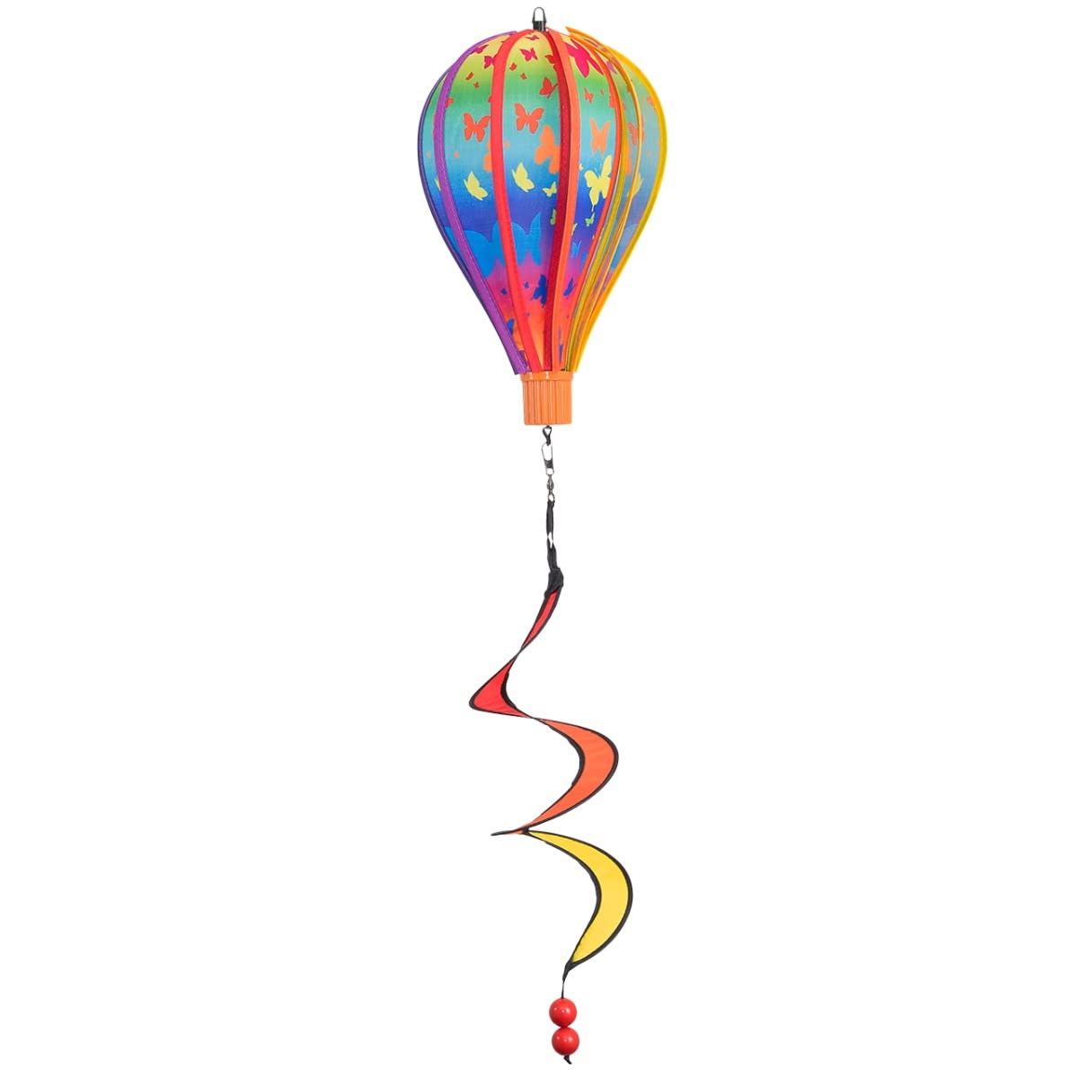 CIM Wind spinner - Micro Balloon 17 Butterfly - weatherproof - balloon: Ø17cm x 28cm, basket: 4cm x 3,5cm, twister: Ø10cm x 35cm - incl. ball bearing swivel and hook