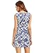 Floerns Womens' Pocket Sleeveless Tribal Print Bodycon Dress Navy L