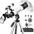 SPECILITE Telescope for Adults and Kids, 70mm Aperture 400mm Refractor for Astronomy Beginners(16x-120x), Portable Travel Telescope with Phone Adapter, Tripod and Carry Bag