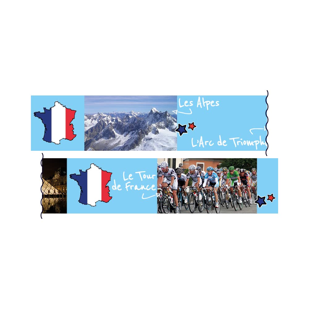 Photographs of France Display Borders Classroom Trimmers