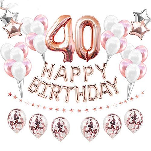 32-Inch-62-cm-40th-Birthday-Gold-Balloons-Happy-40-Years-Party-Decorations-Men-Women-Favors-Supplies-Forty-38pcs-Silver-Blue
