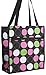 World Traveler Multicolor Polka Dots Travel Tote Bag 12-inch