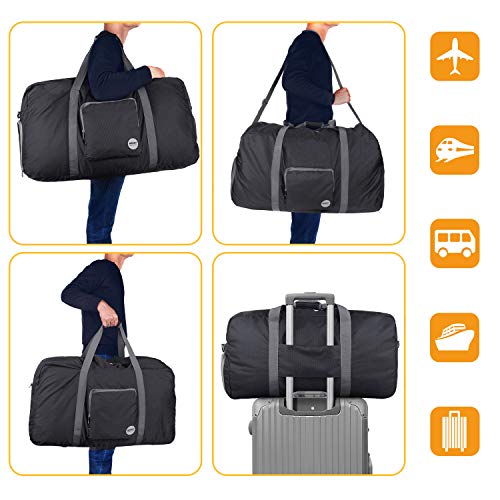 WANDF 32'' Foldable Duffle Bag 100L for Travel Gym Sports Lightweight