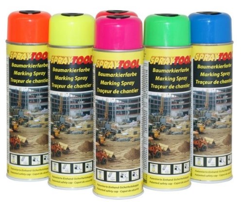 Markierungsspray leucht-orange 500 ml – Bild 3