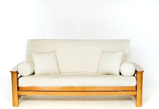 Royal Heritage Home Futon Cover 100 Cotton Full Size Natural Amazon Ca Home Kitchen